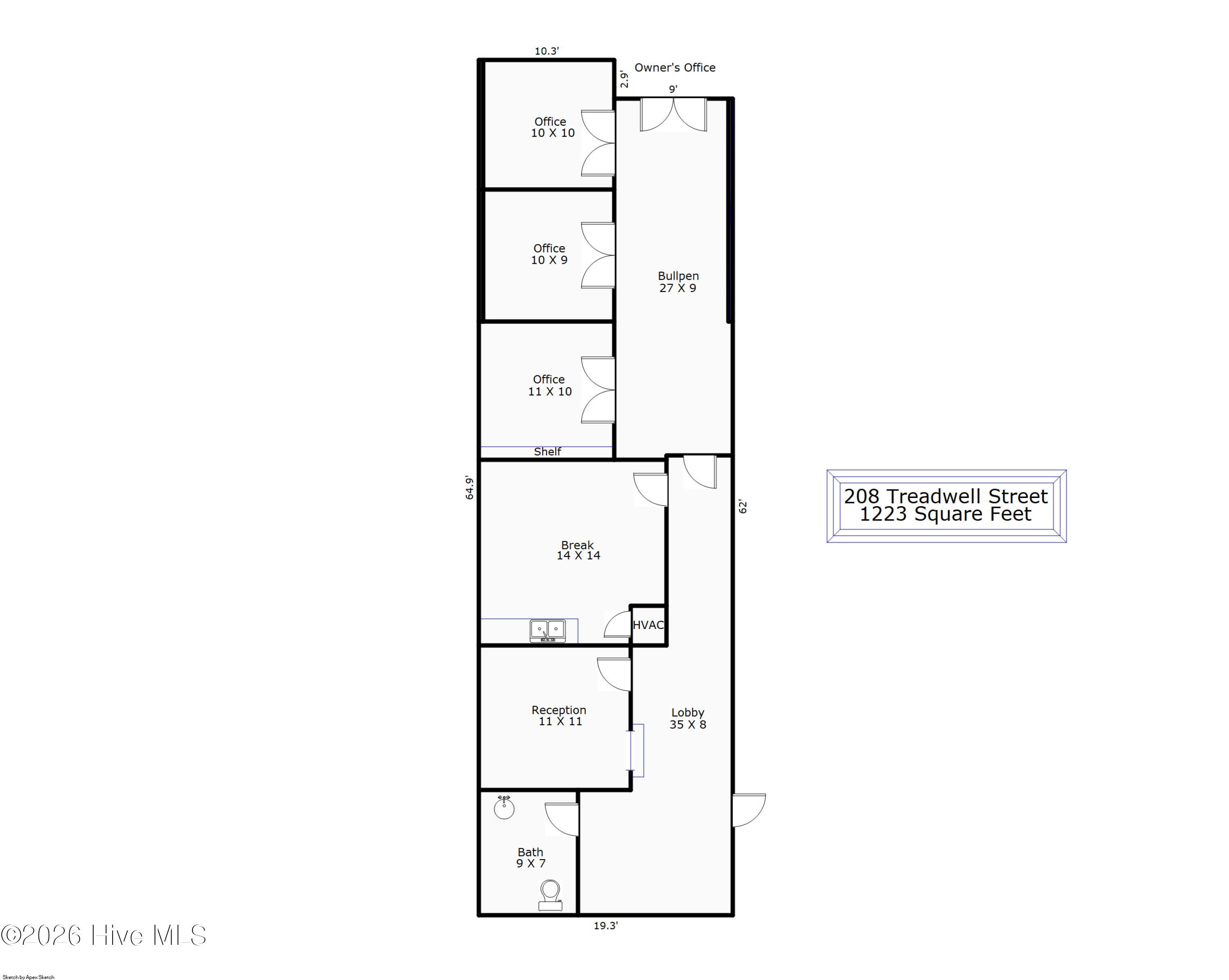 Exterior photo of 208 Treadwell Street, Wilmington, NC 28403. MLS: 100562009