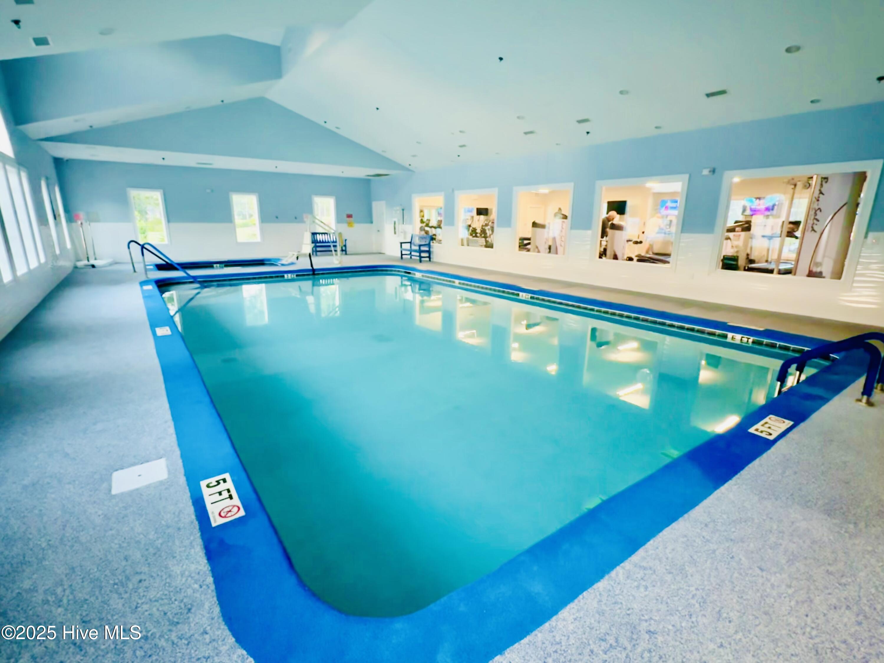 Indoor pool and hot tub