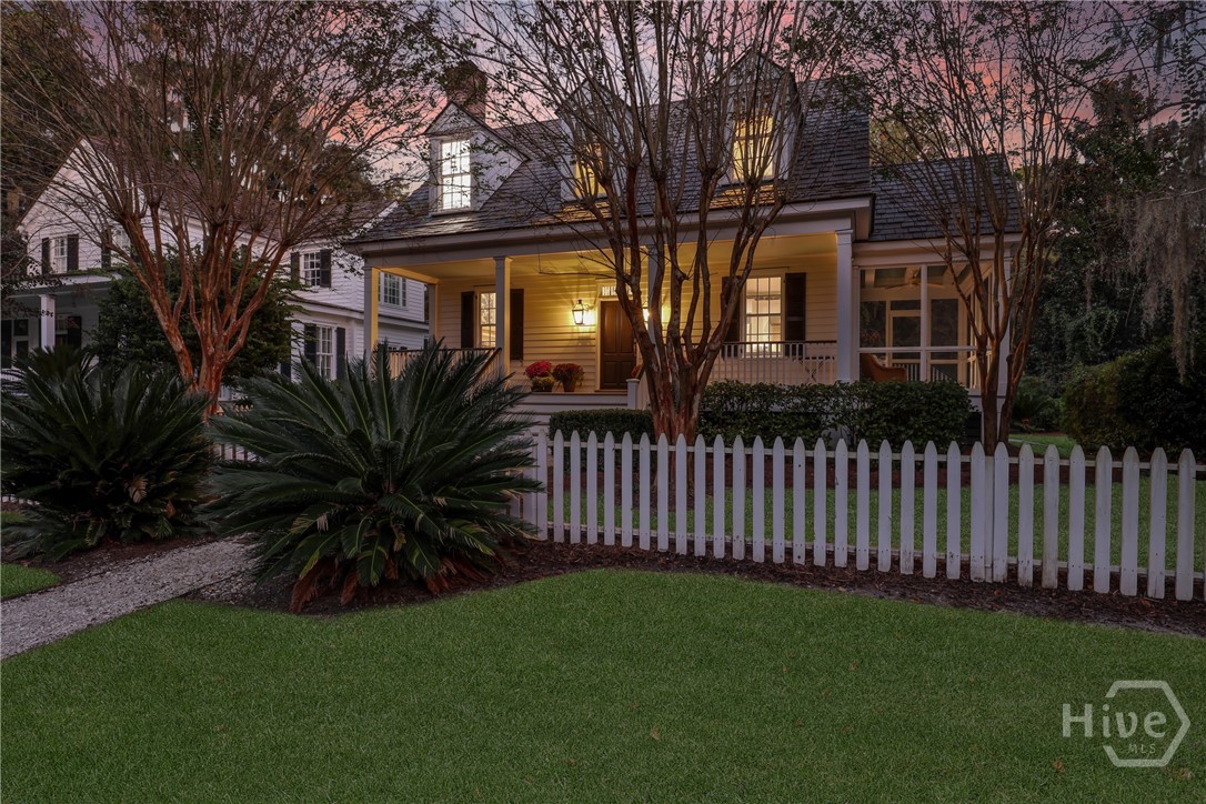A captivating Lowcountry cottage in The Ford Field & River Club. Nestled beneath moss-draped oaks, this charming 3BD/2BA home offers 1,400 SF of timeless Southern style just steps from the Clubhouse and Village. The vaulted great room is filled with natural light, elegant finishes, and a cozy fireplace, flowing seamlessly into a well-appointed kitchen with stainless steel appliances and custom cabinetry. A screened-in porch invites relaxation—perfect for coffee under the oaks or sunset cocktails. Each bedroom is a peaceful retreat with spa-inspired baths. The Ford is a private, 1,800-acre sporting community along the Ogeechee River, offering world-class amenities including a Pete Dye golf course, deepwater marina, equestrian center, farm-to-table dining, sports barn, pool, spa, and more. Once Henry Ford’s winter estate, this gated, member-owned enclave blends history, nature, and refined Lowcountry living near Savannah. Golf, ride, boat, or simply unwind—this is home.