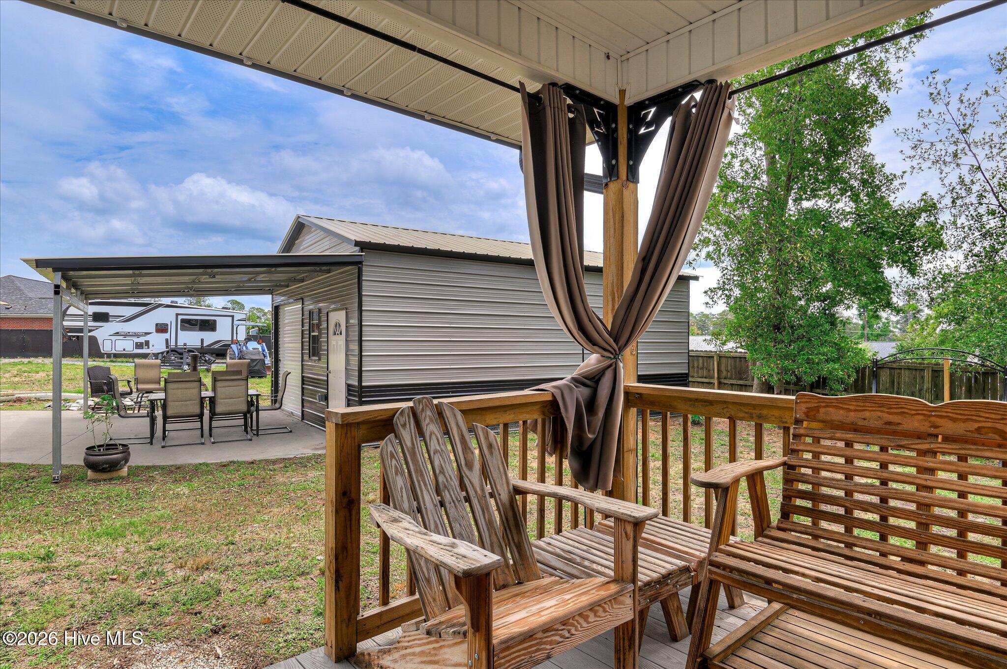 Covered Back Deck
