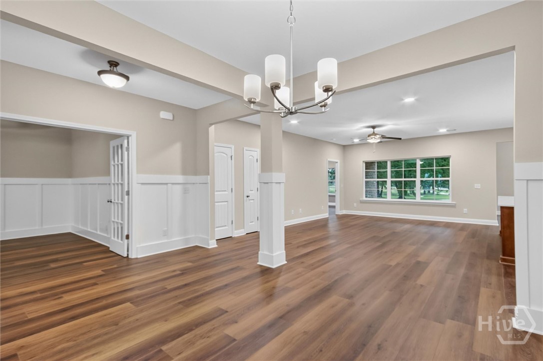 Formal dining open to living room