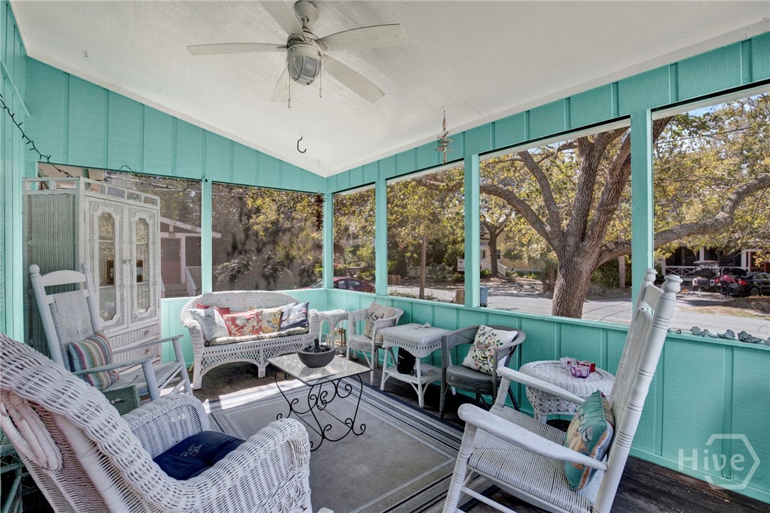 Relax on the screened porch!