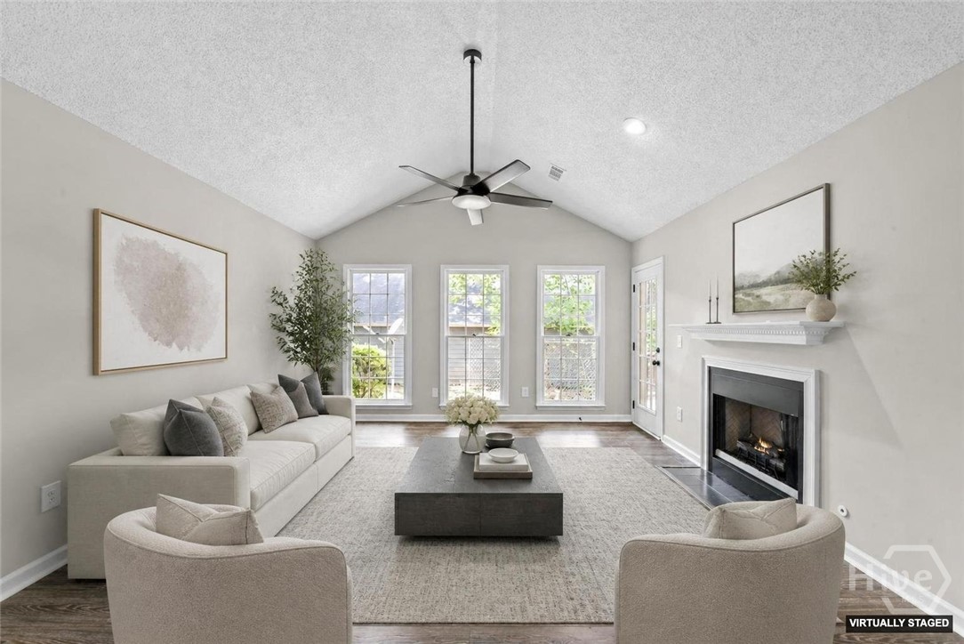 Virtually Staged Living Room