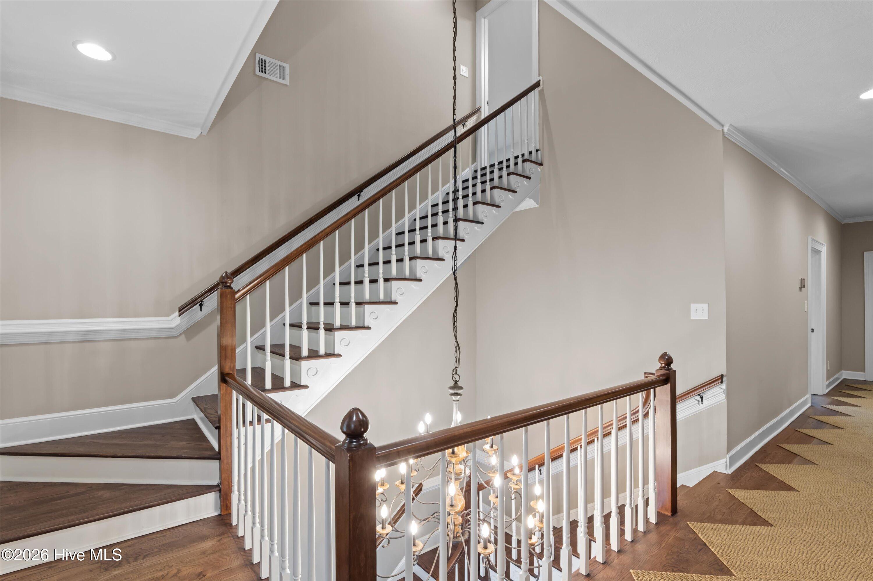 Stair to third floor