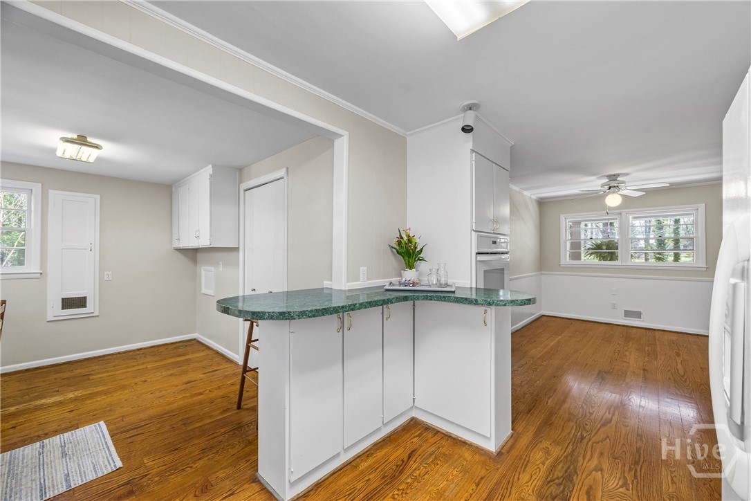 Kitchen to Breakfast Room & Sewing / Mud Room View