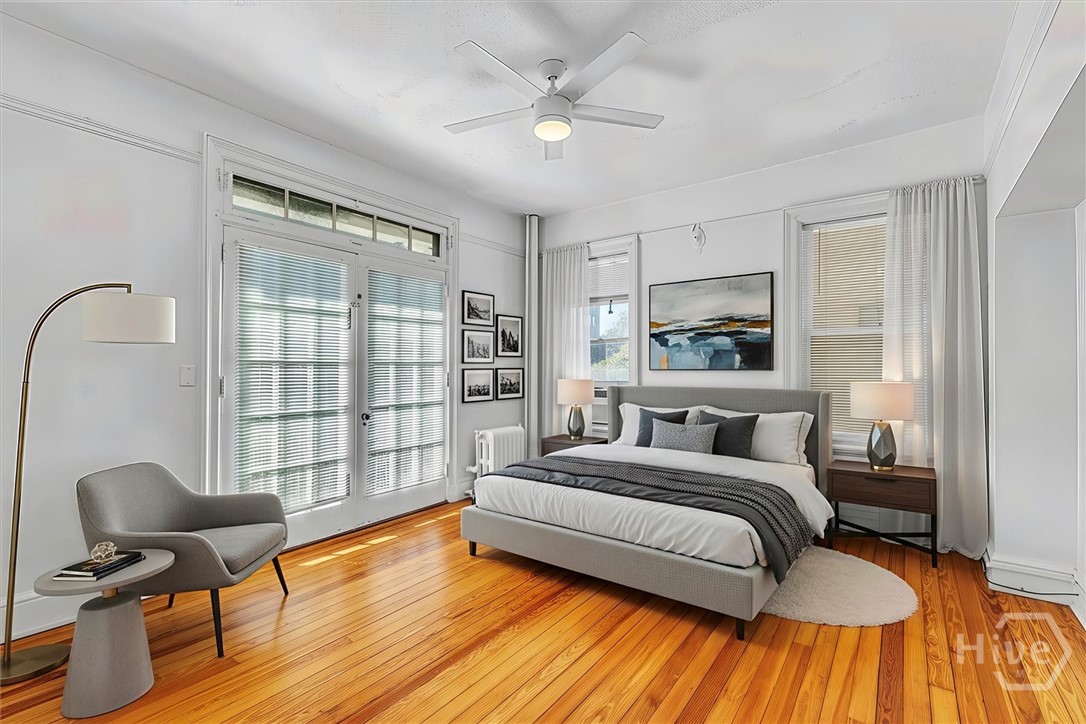 virtual staging front bedroom/den