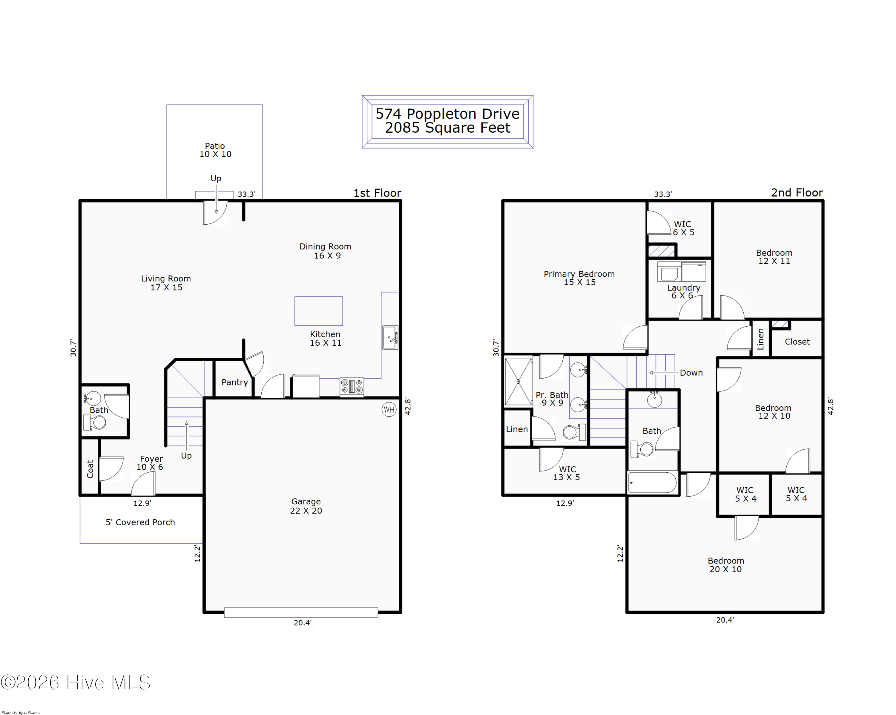 Exterior photo of 574 Poppleton Drive, Hampstead, NC 28443. MLS: 100585425