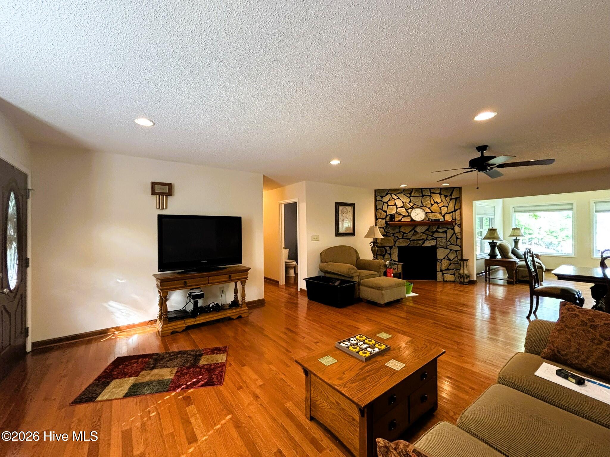 Living Room with Fireplace