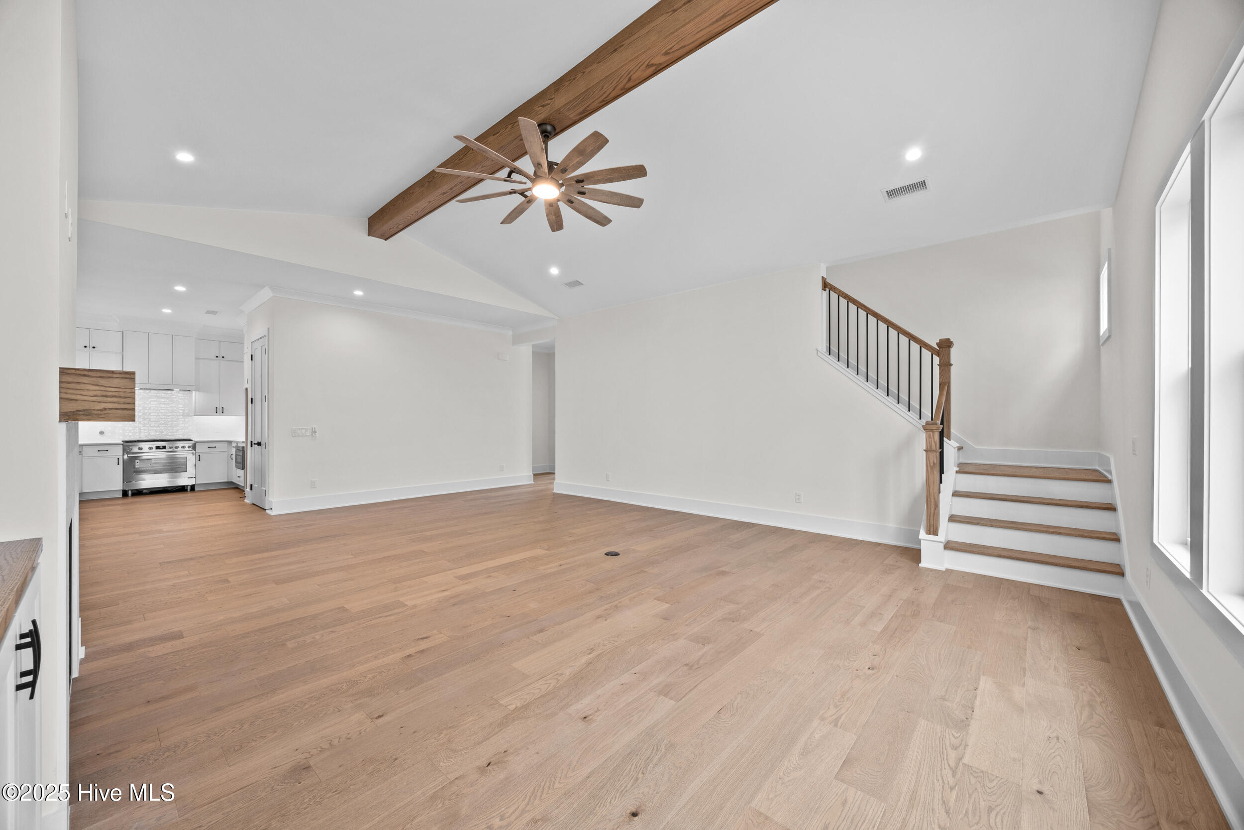 Stairs leading up to second floor