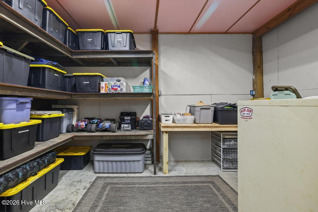 Storage closet in garage.
