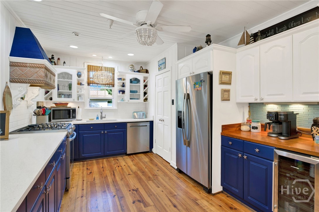 built-in wine fridge