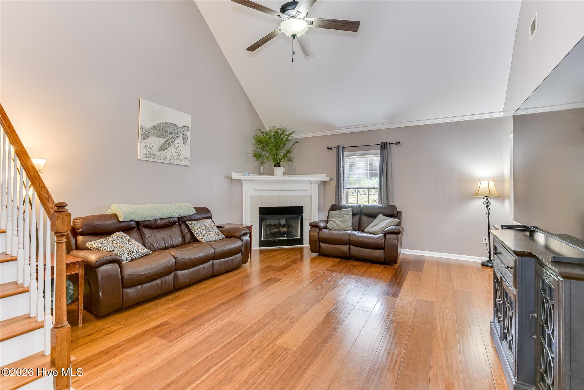 Large room with beautiful wood floors - NO Carpet anywhere!