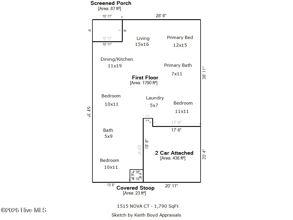 Homes For Sale - 1515 Nova Court<br/> New Bern, NC 28560
