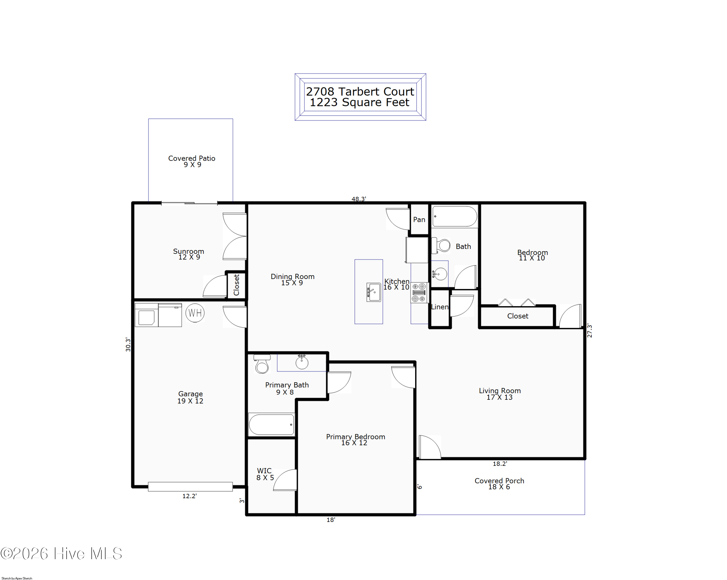 Exterior photo of 2708 Tarbert Court, Wilmington, NC 28411. MLS: 100609536