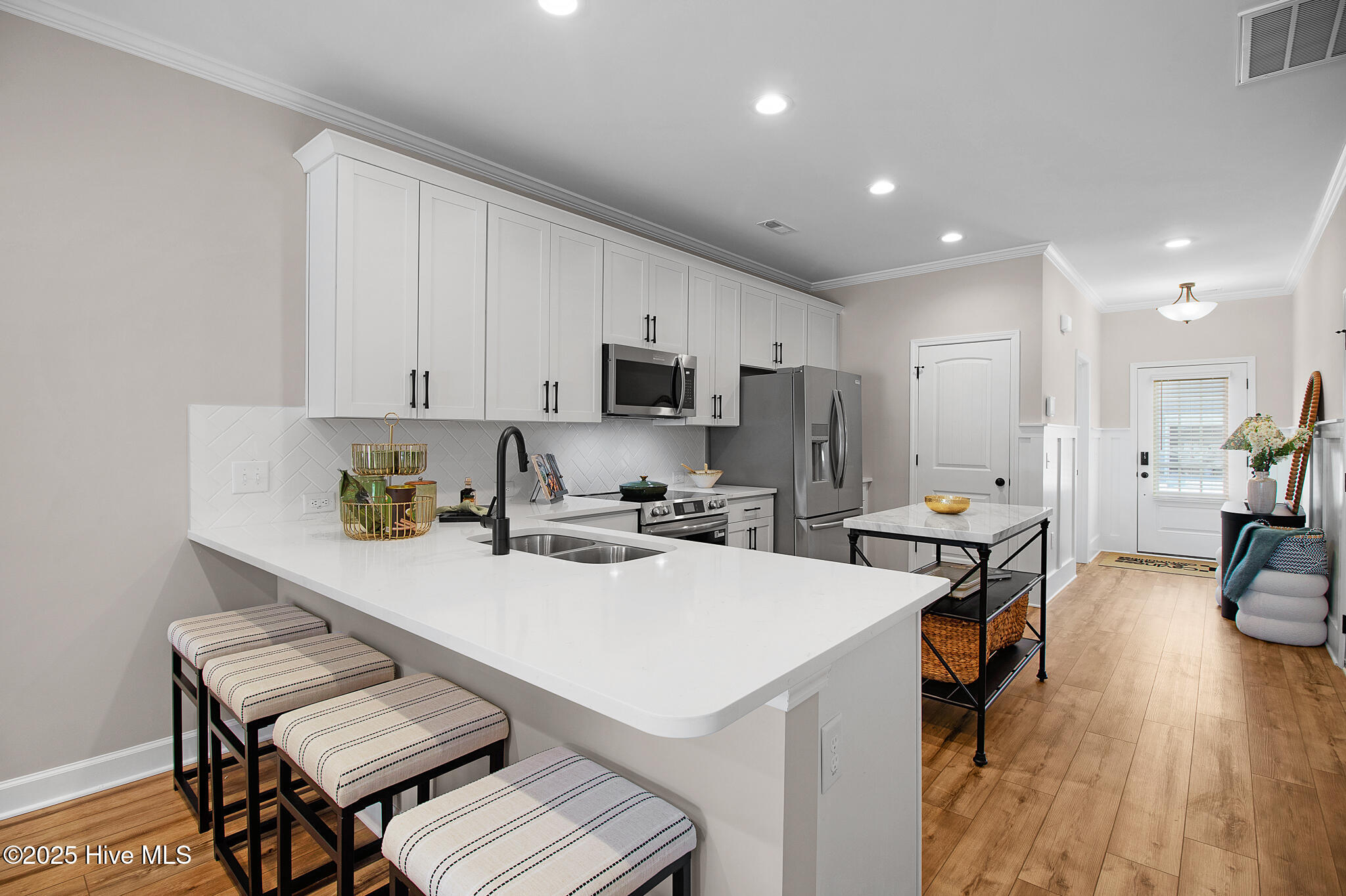 Kitchen Open to Living Room
