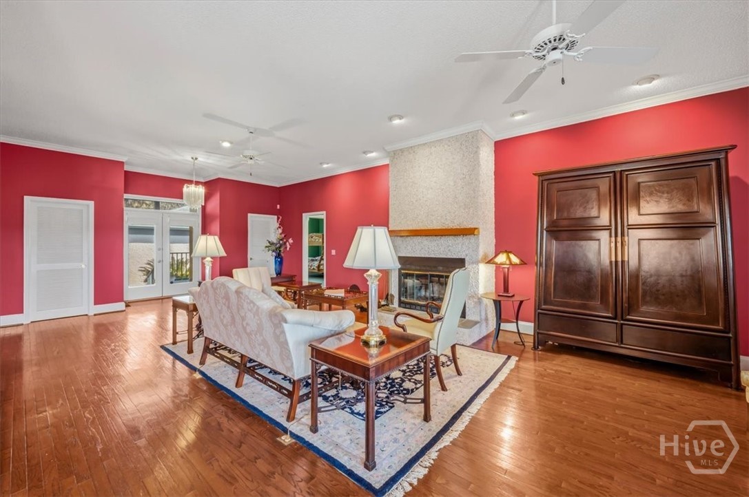 Living Area from open Dining Area