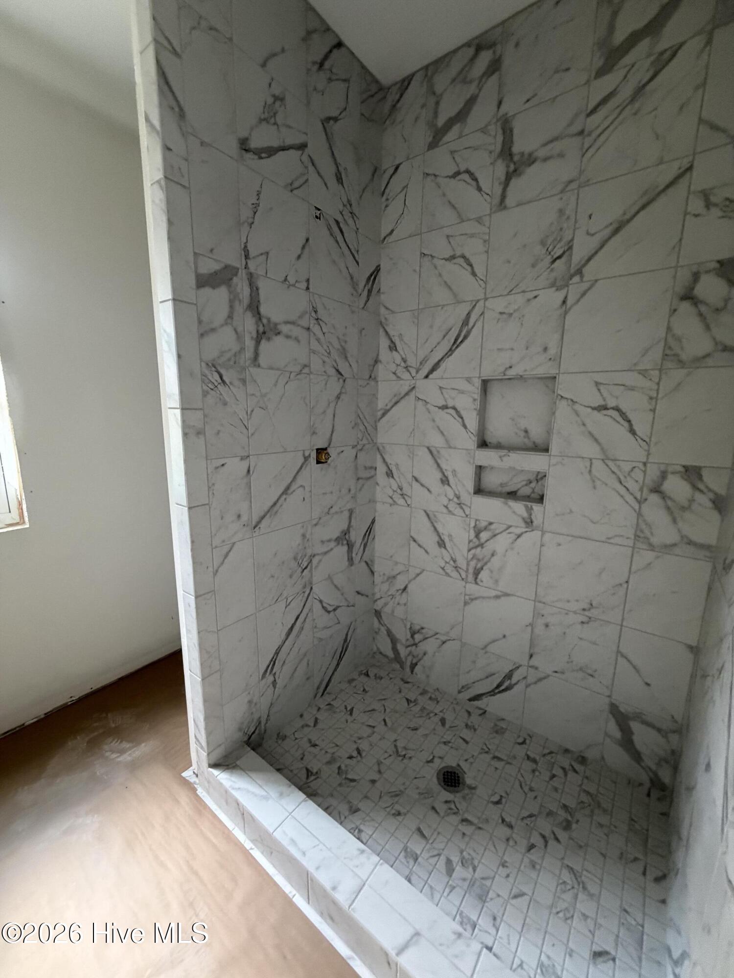 Tile Shower in Primary Bedroom