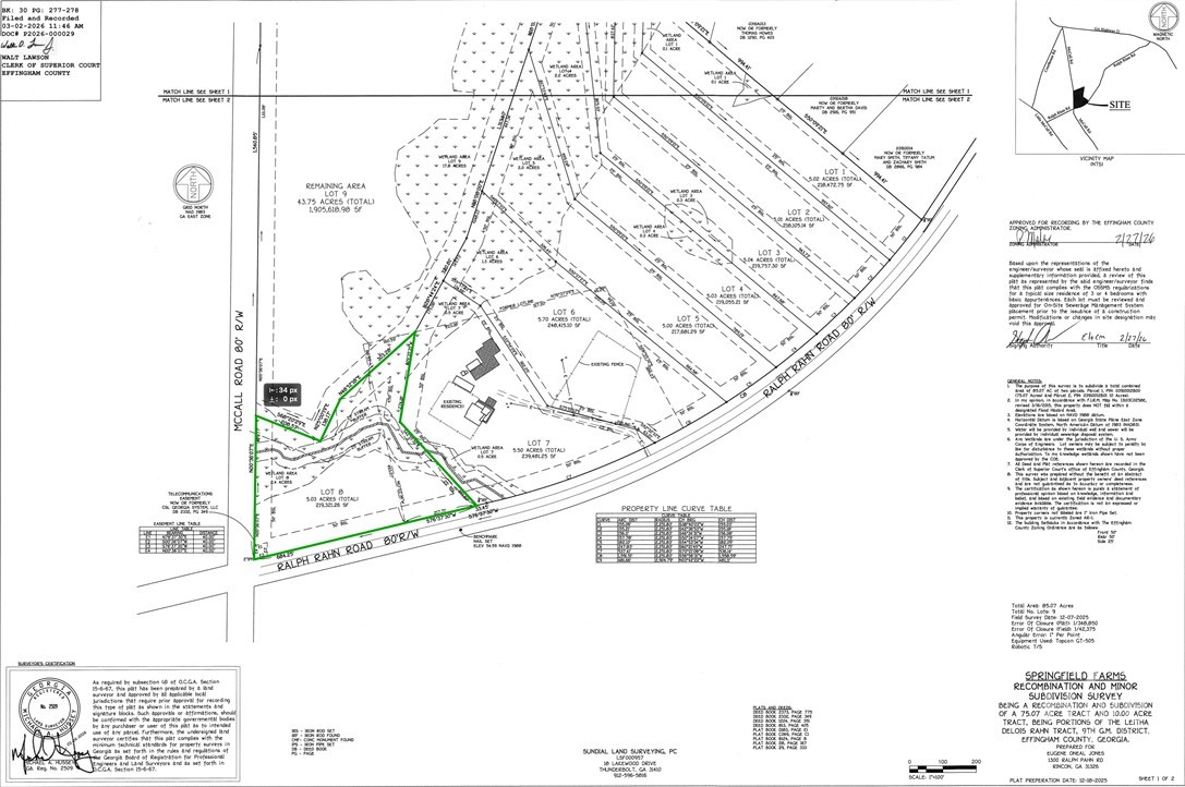 Homes for sale in Rincon, GA | Lot 8 | 0 Ralph Rahn Rd, Rincon, GA 31326 | MLS# SA350732