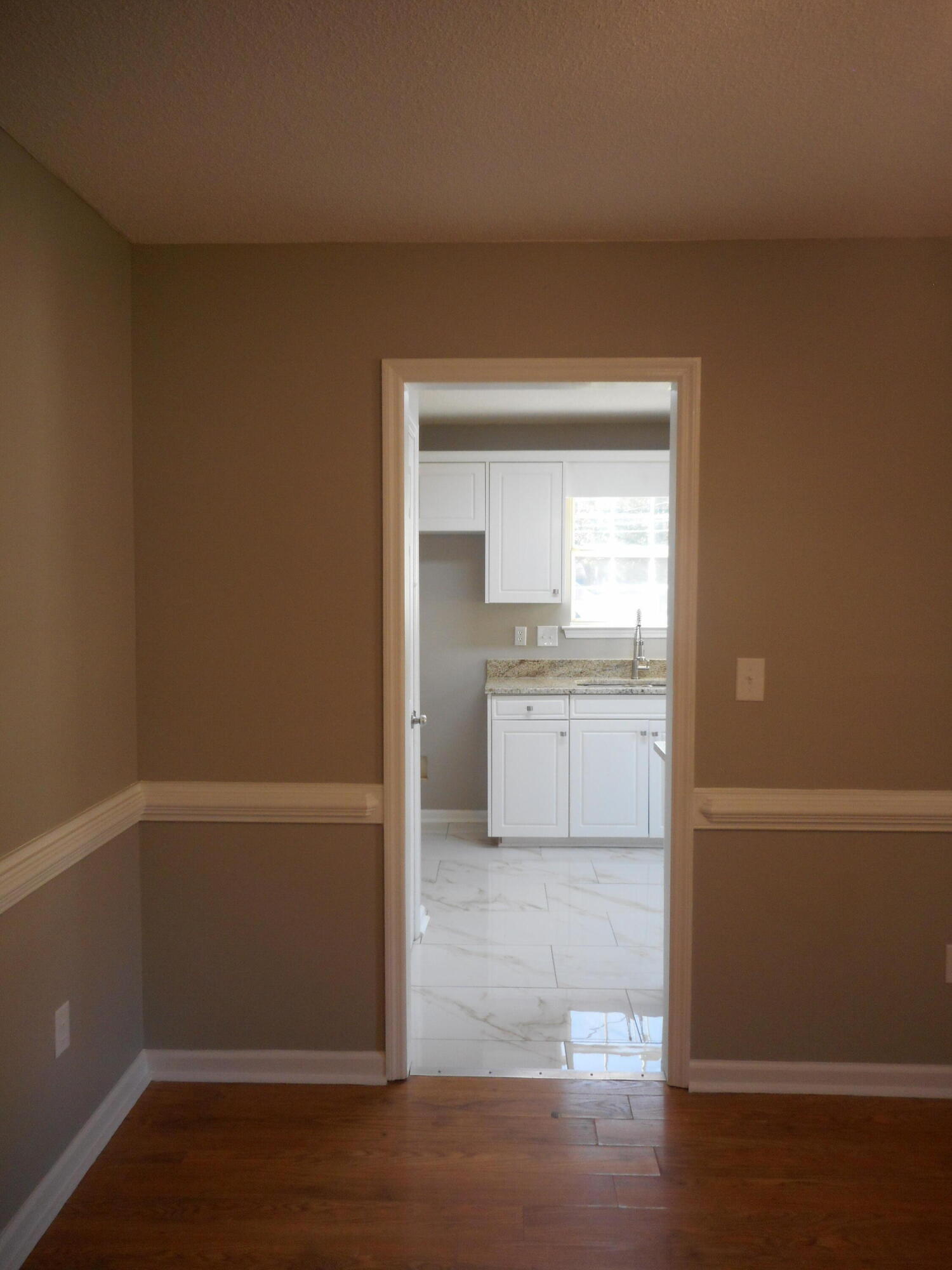 Kitchen entrance from dining room.