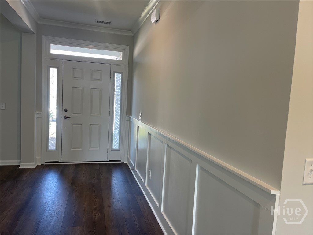 Foyer with Wainscotting