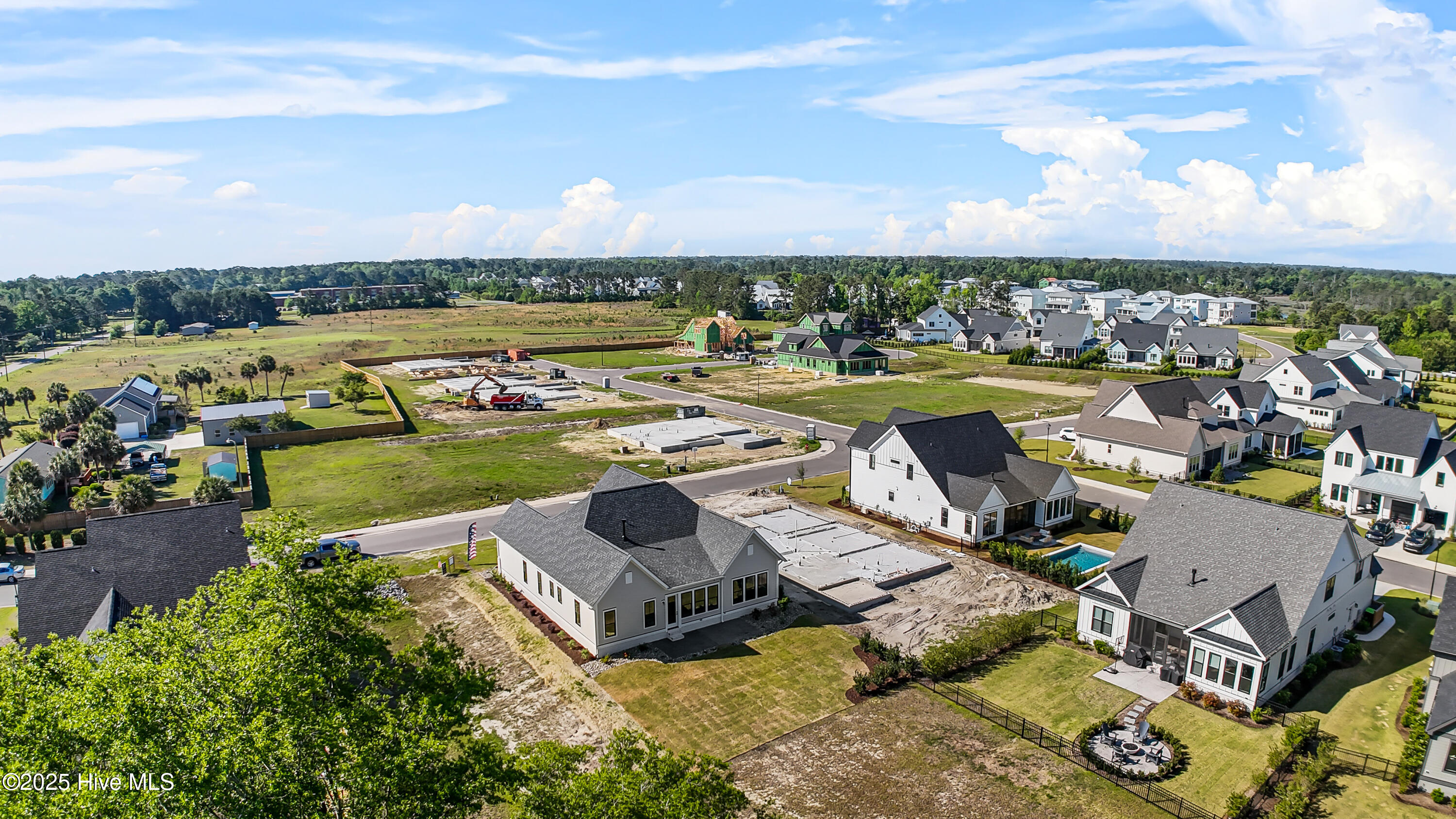 Large swale next to home to provide extra 