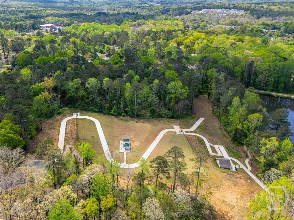 Drone shot of Memorial Park