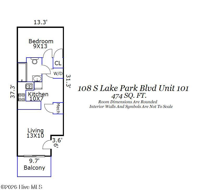 108 S Lake Park Boulevard UNIT 101, Carolina Beach, NC, 28428