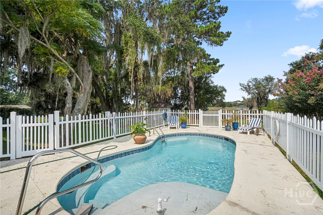 Fenced in pool