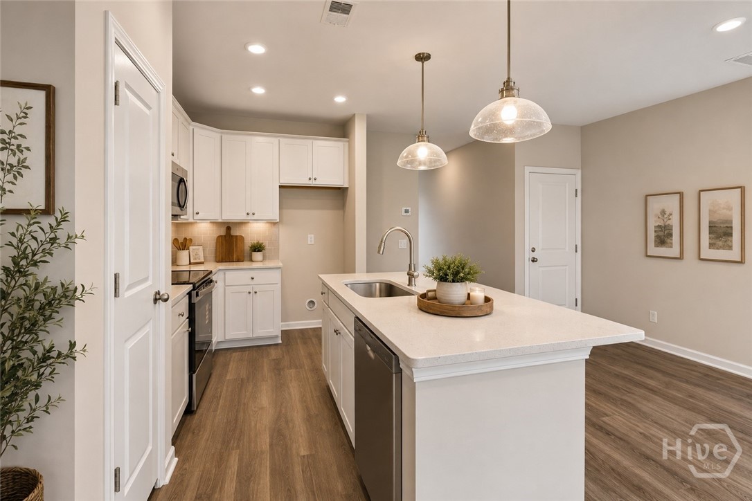 Virtually staged to help illustrate the home's design potential.
