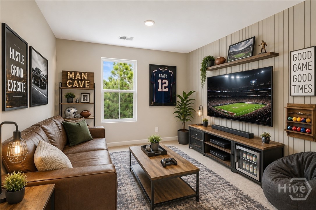 Virtually staged to help illustrate the home's design potential.