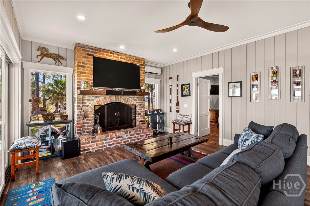 Family Room 1st Story Wood Burning Fireplace
