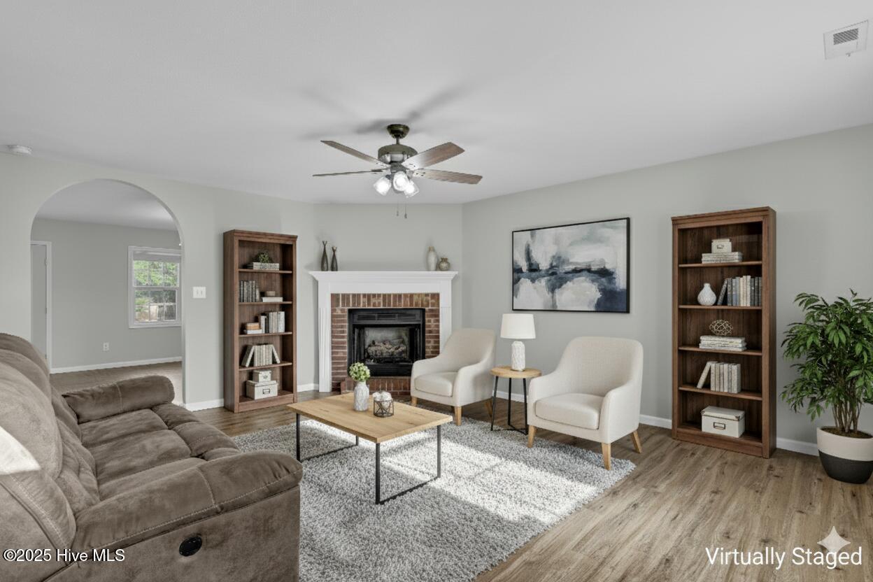 Living Area Virtually Staged