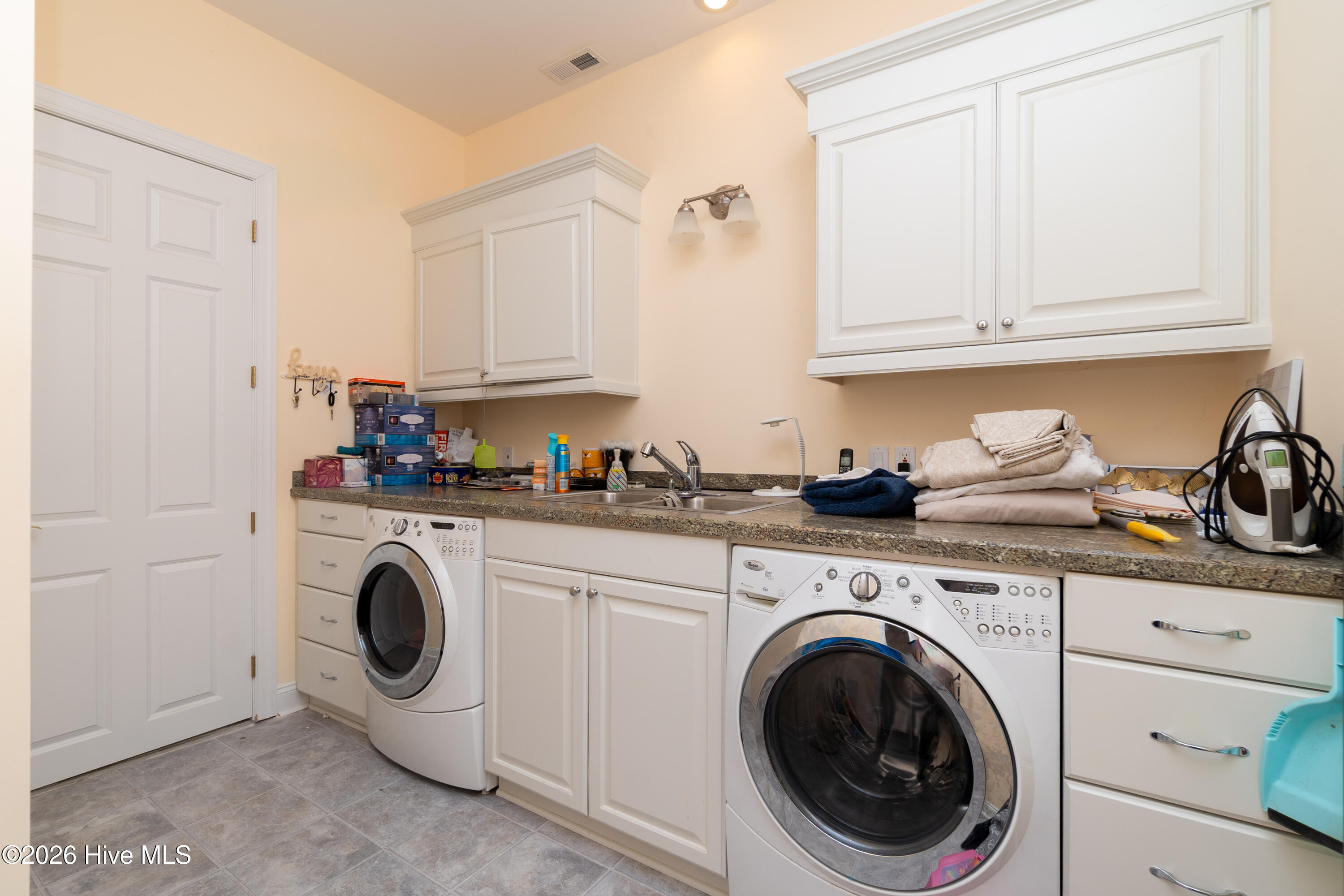 Upstairs laundry room