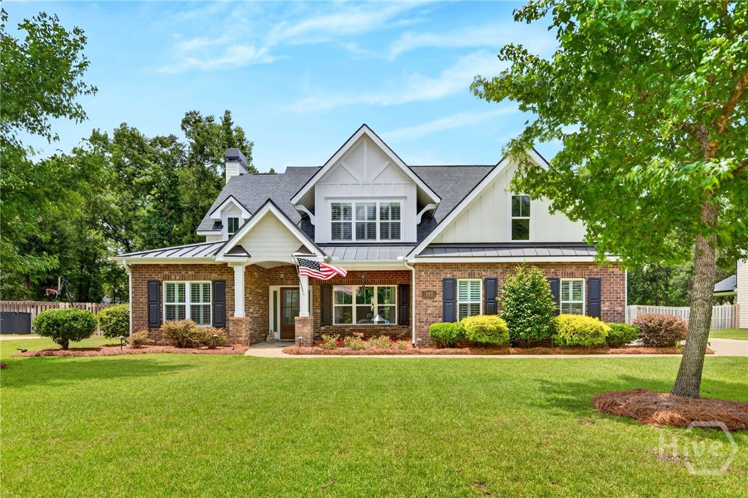 Welcome to this thoughtfully designed 5 Bedroom, 3.5 Bathroom home featuring an Open Floor Plan built for everyday living and entertaining. The heart of the home is the spacious Family Room, complete with a Gas Fireplace and Custom Built-Ins. The kitchen is equipped with a Gas Stove, Large Island, and Beverage Center, making it ideal for gathering with family and friends. A Dedicated Office with Custom Built-Ins provides the perfect work-from-home space. The spacious Primary Suite offers a private retreat with an Ensuite Bathroom, Walk-In Closet, Soaking Tub, and Separate Walk-In Shower. Upstairs, you'll find Four Additional Bedrooms and two full bathrooms, providing plenty of space for family and guests. Enjoy your own backyard oasis featuring an In-Ground Pool with a Tanning Ledge, Fenced Yard, and plenty of space for relaxing or entertaining. A Detached Two-Car Garage provides additional storage and parking, while Permanent Forever Lights add year-round convenience and curb appeal. Located in a Gated Community within Walking Distance to School. Schedule your private showing today!