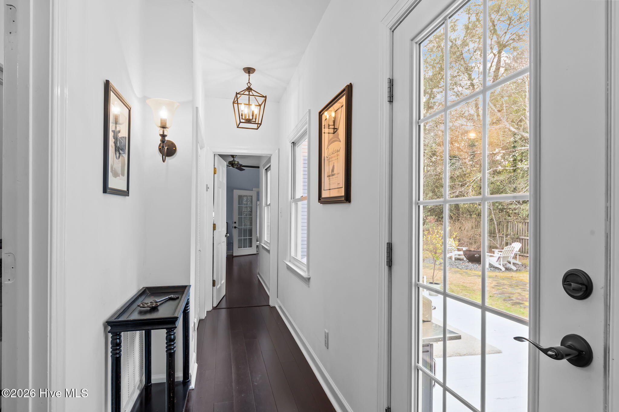 Hallway to Primary Suite and Library