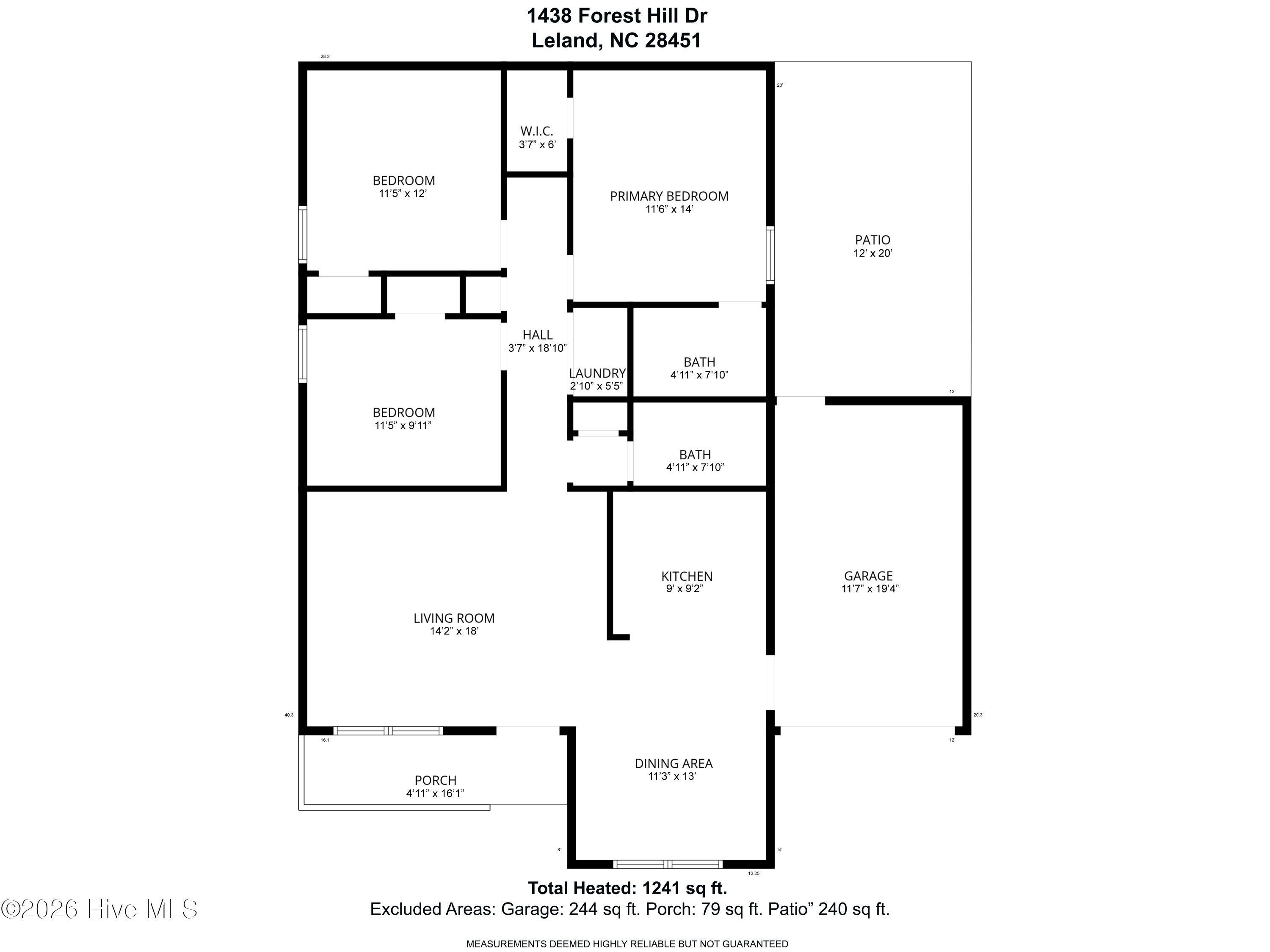 Homes For Sale - 1438 Forest Hill Drive<br/> Leland, NC 28451