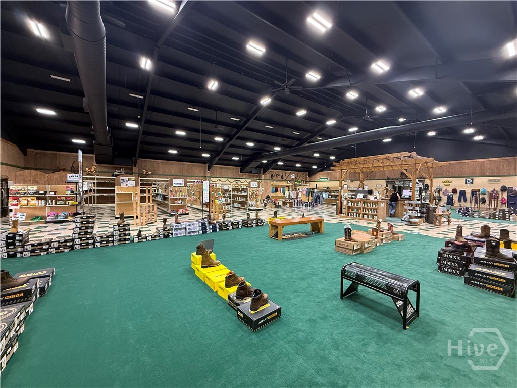 Open retail floor plan