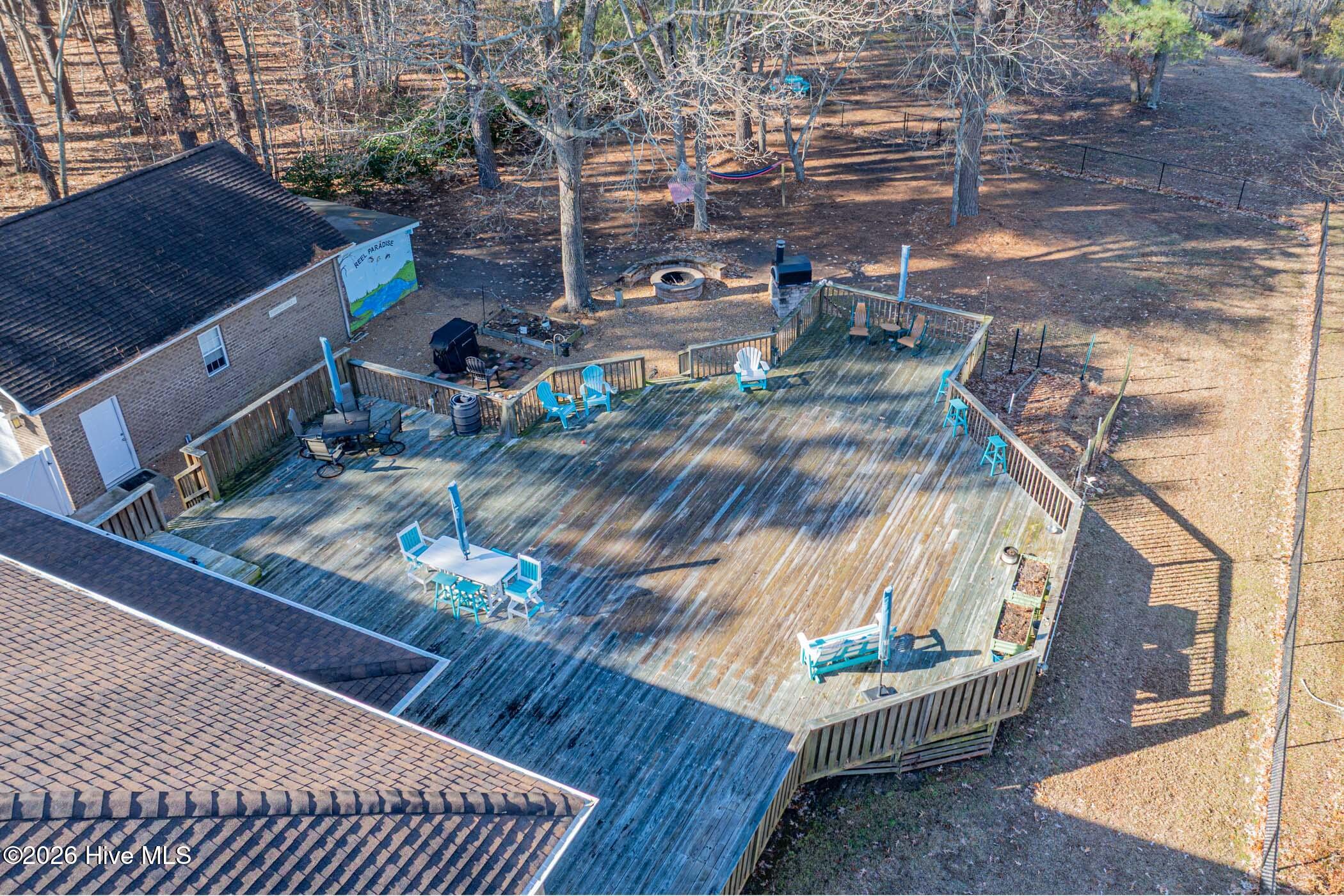 Private backyard