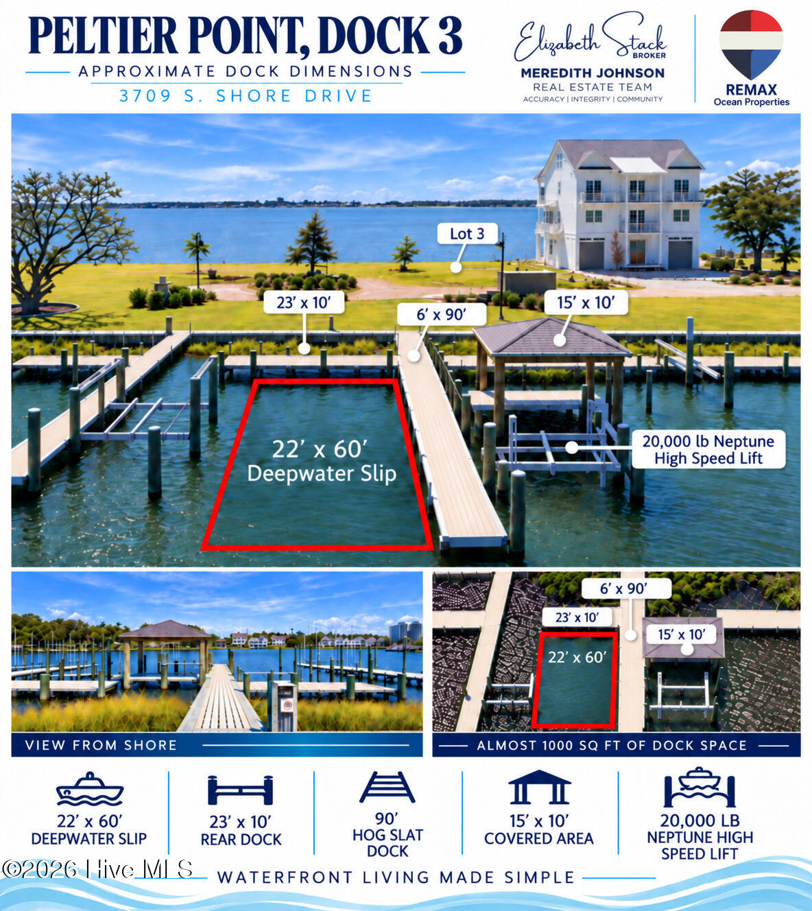 Where else can you find a lot with these views + TWO deepwater slips?