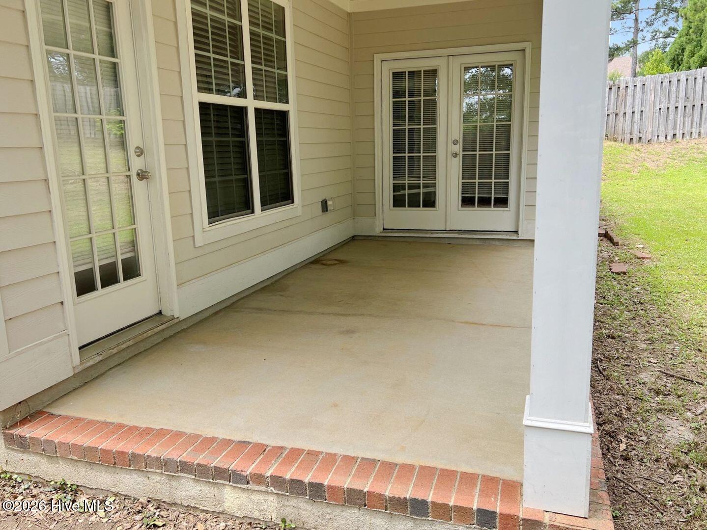 Covered Rear Patio