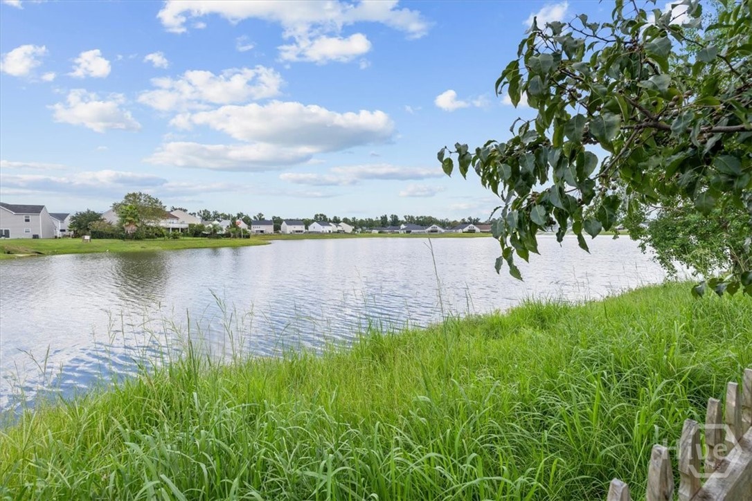 Lake view from fence.