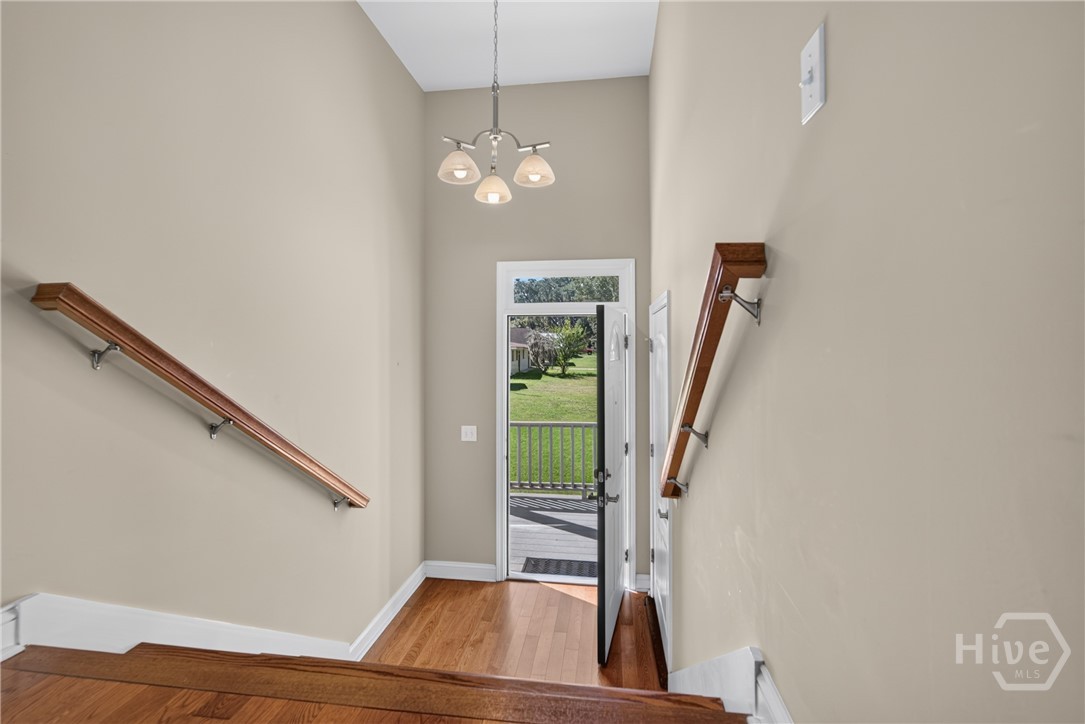 Foyer leading out to the front porch.