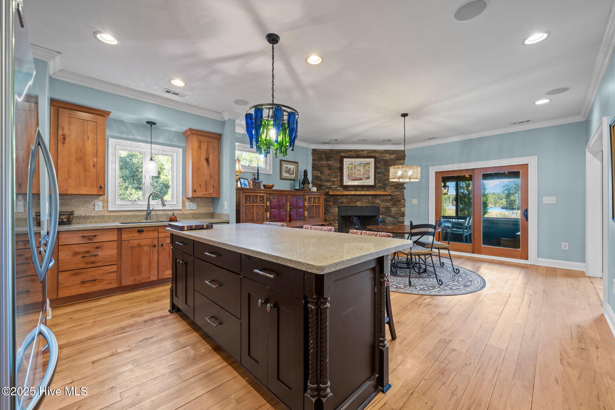 Island in the kitchen