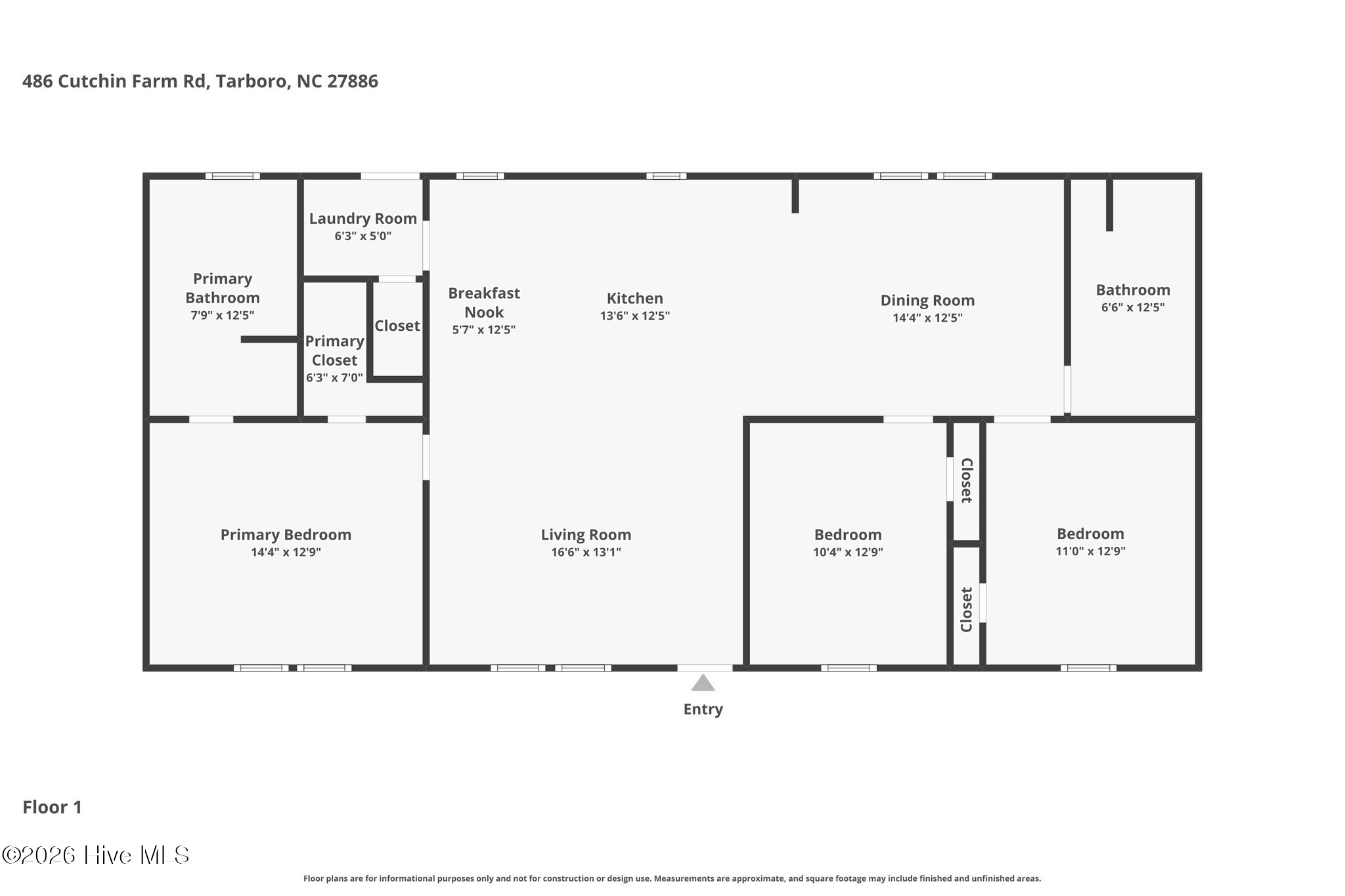 Mobile Home For Sale - 486 Cutchin Farm Road<br/> Tarboro, NC 27886