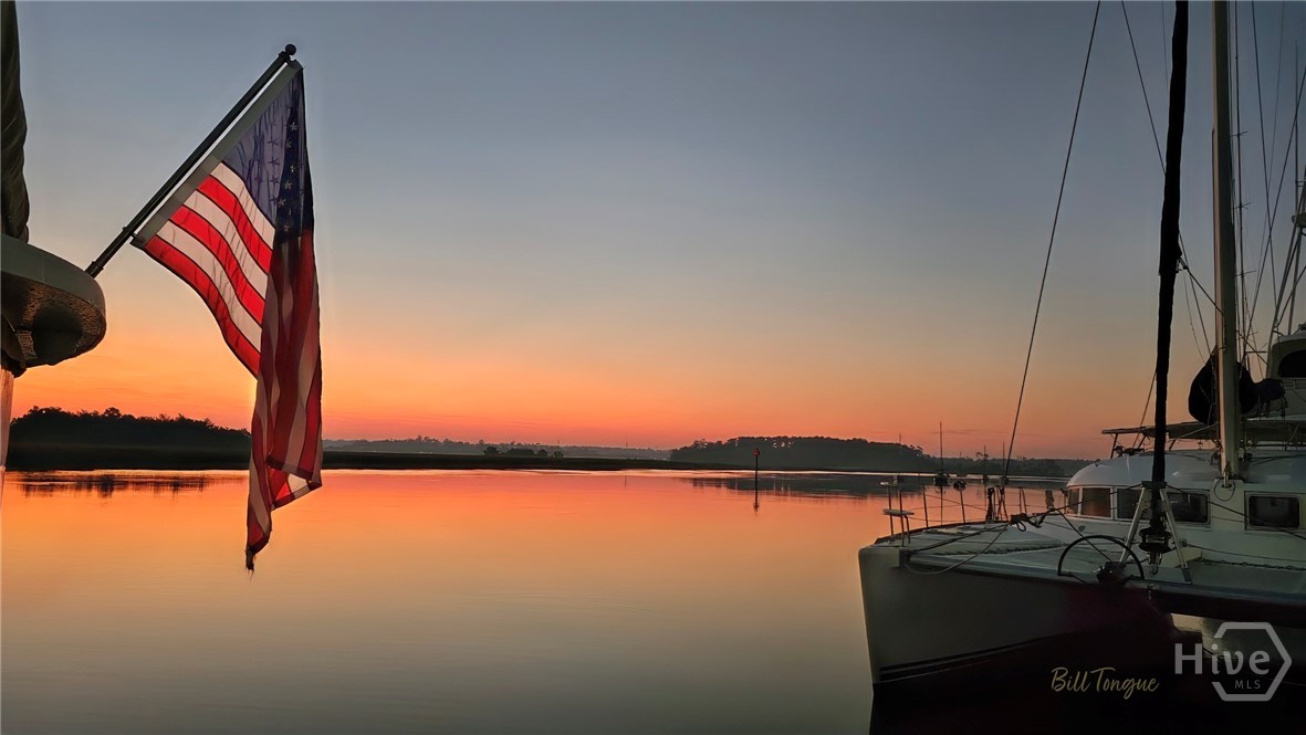 Skidaway River sunset from IOH Marina