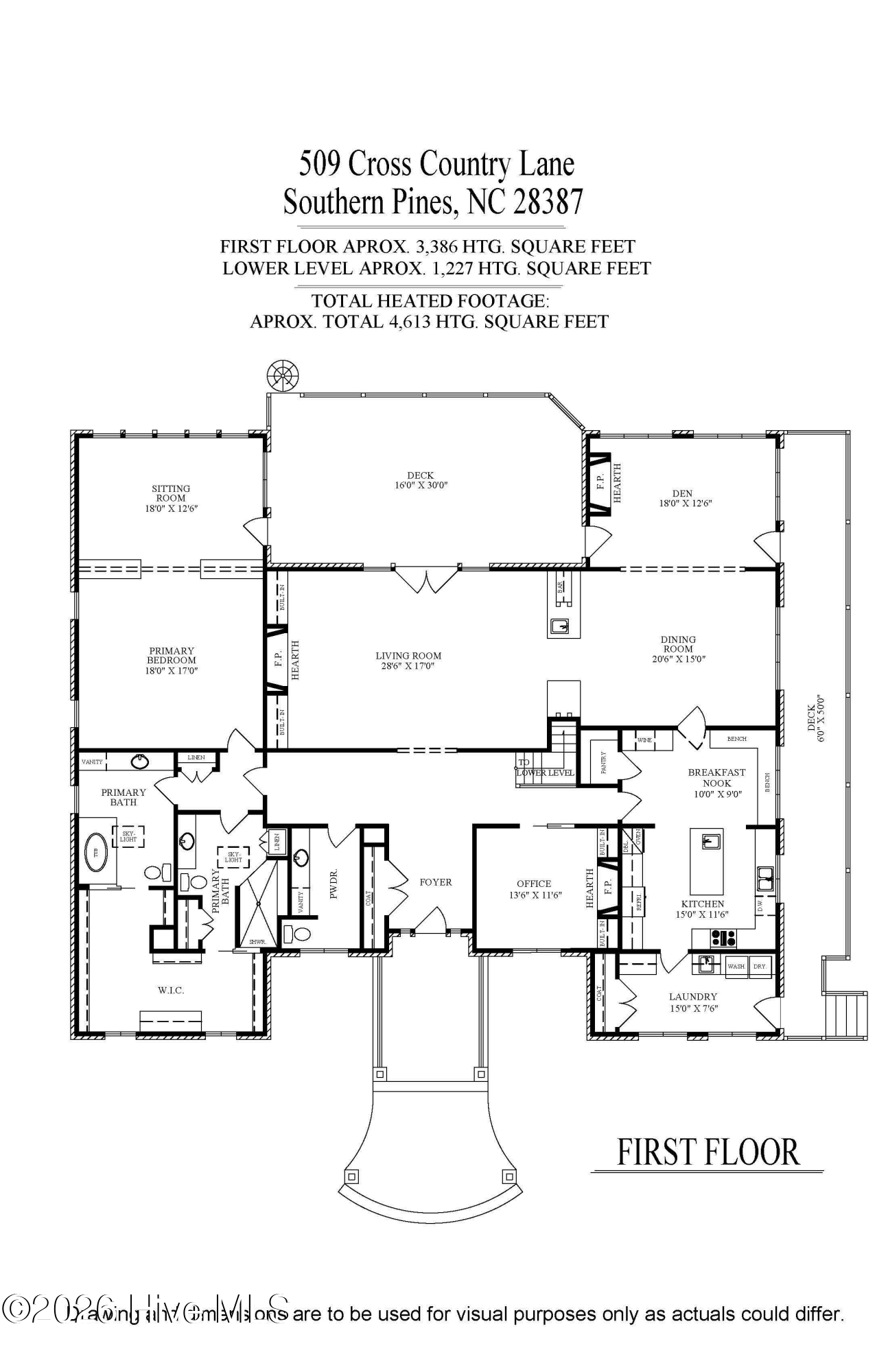 Exterior photo of 509 Cross Country Lane, Southern Pines, NC 28387. MLS: 100598952