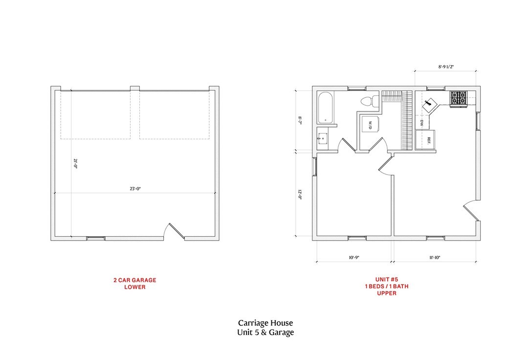 2 Car Garage & Carriage House
