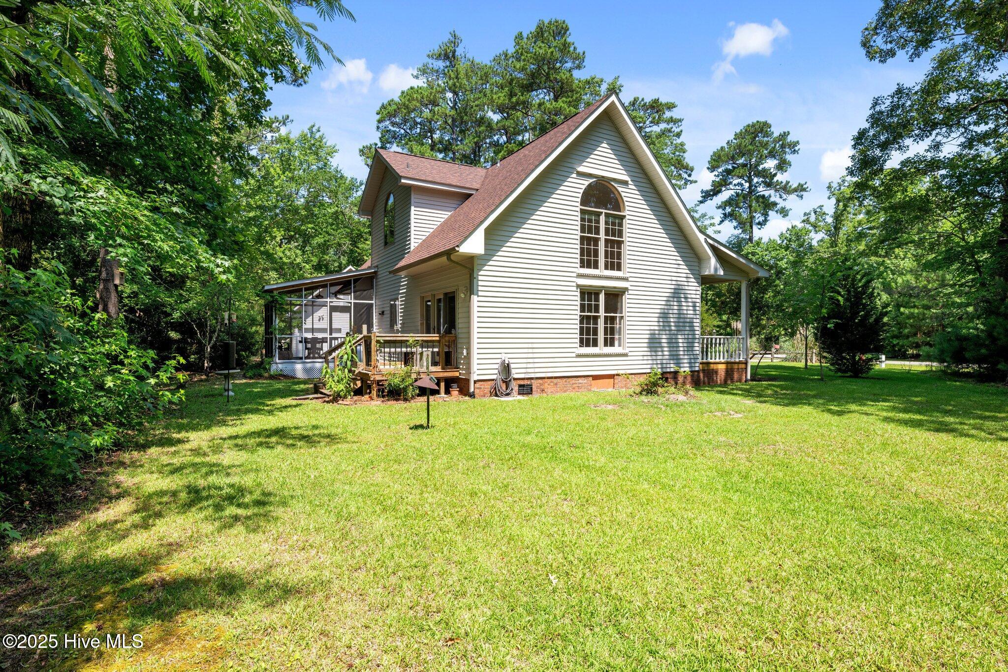 View from left side of yard.