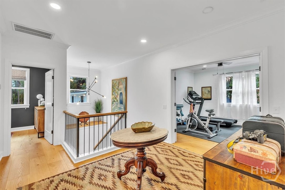 Upstairs landing is spacious and welcoming!