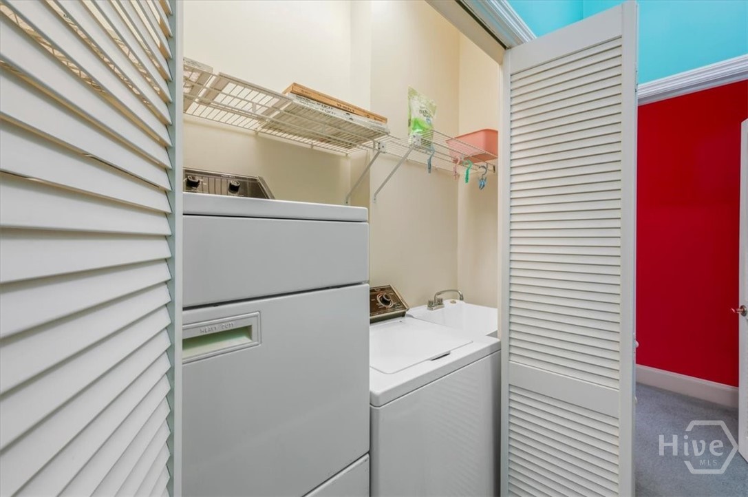 Hall Laundry with wash sink.